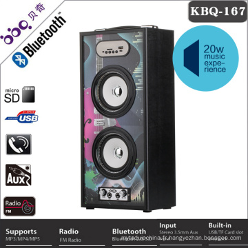 BBQ 20W marquee lumière karaoké bluetooth haut-parleur lecteur cd